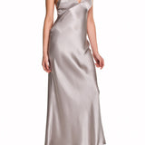 SOPRANO SILK LONG CHEMISE GRAY