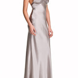 SOPRANO SILK LONG CHEMISE GRAY