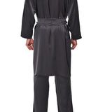 KING SILK KIMONO DARK GREY